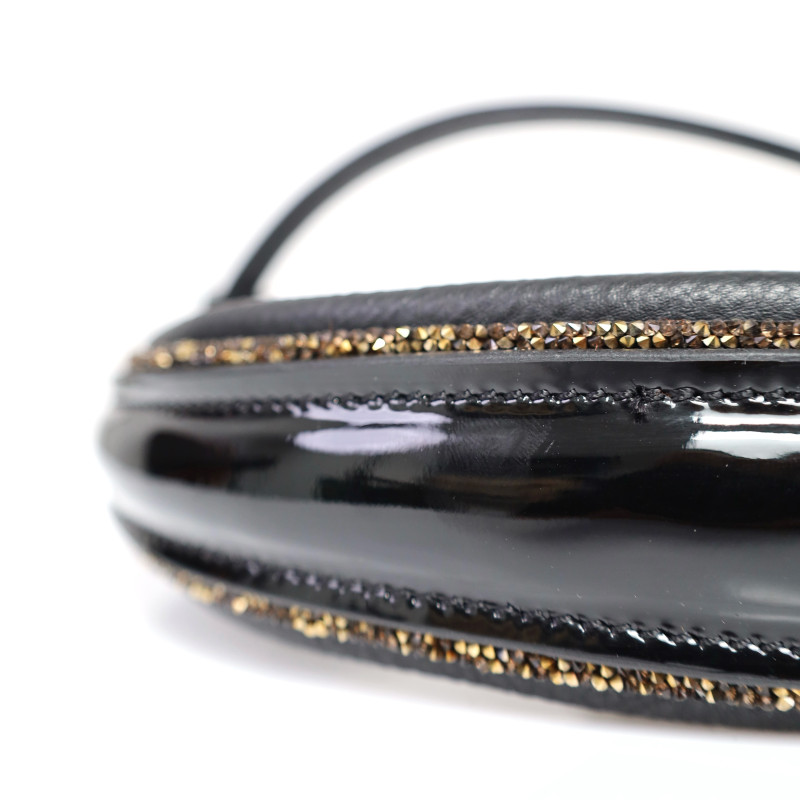 Noseband S3 Weymouth patent glitter
