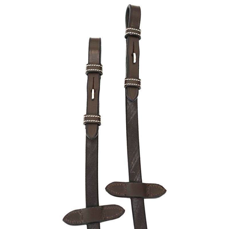 Rubber Reins With Stops - One