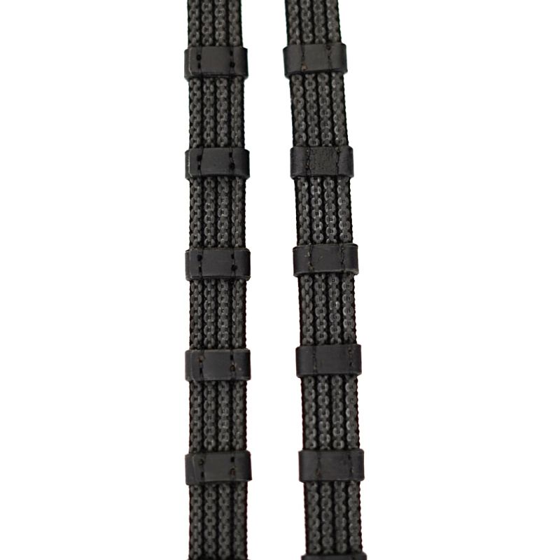 Sure Grip Rubber Rein with leather stops 1" - Correct Connect