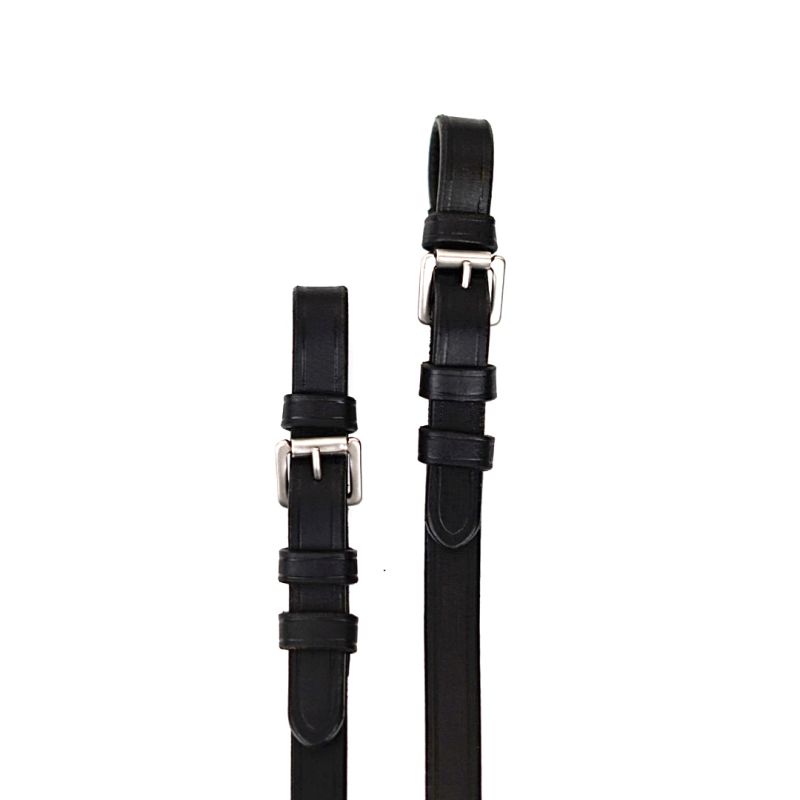 Sure Grip Rubber Rein with leather stops 1" - Correct Connect