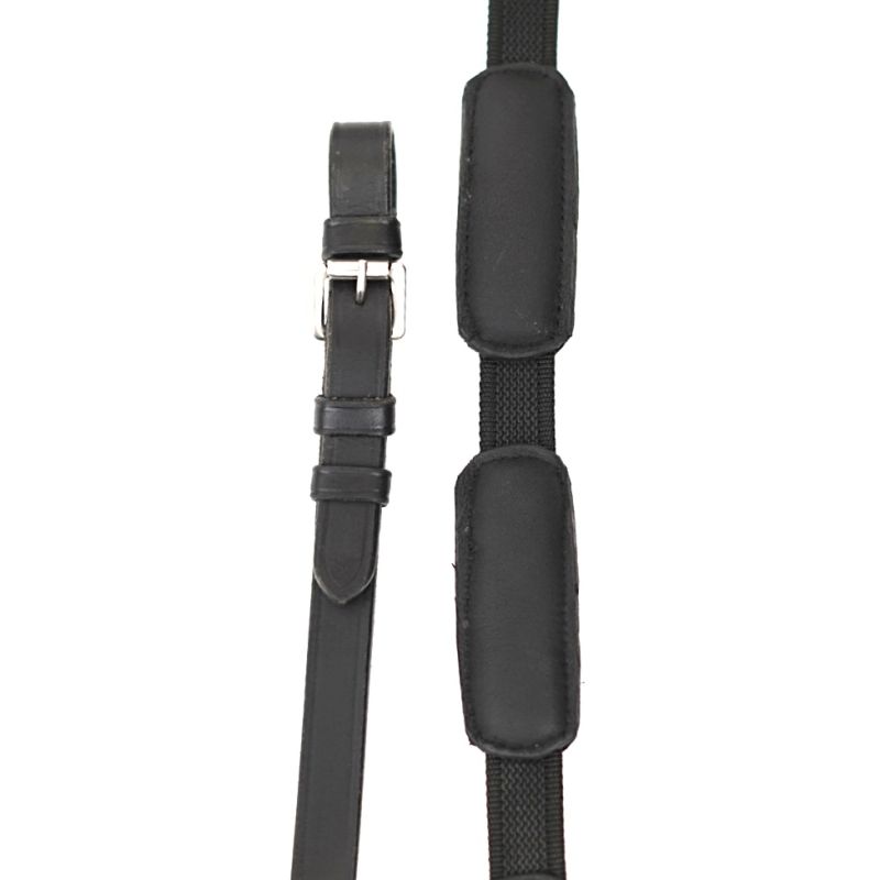 Web Reins with leather padding loops Comfort connect - Correct Connect