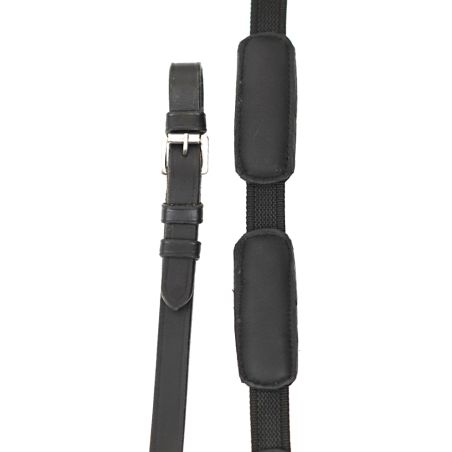 Web Reins with leather padding loops Comfort connect - Correct Connect