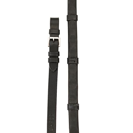 Thumb Grip rubber Reins with leather stop - Correct Connect