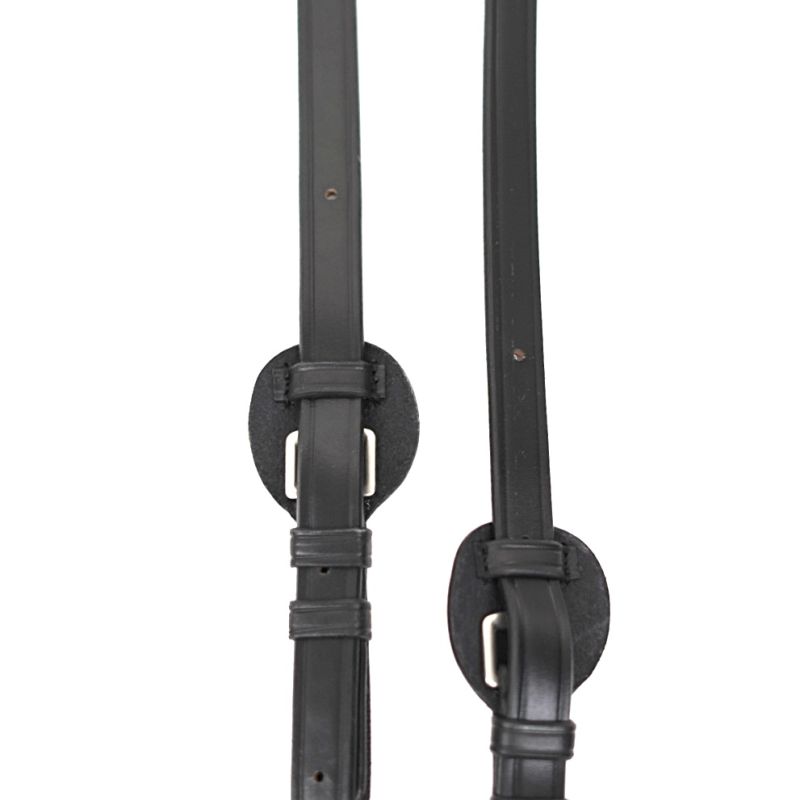 Ajustables grip reins with one stopper - New English