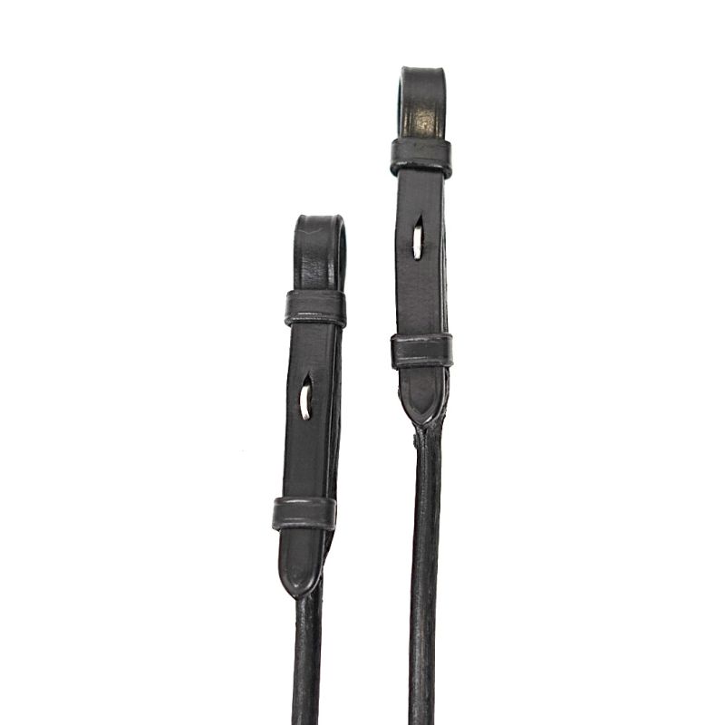 Double Bridle Reins round leather - Dressage
