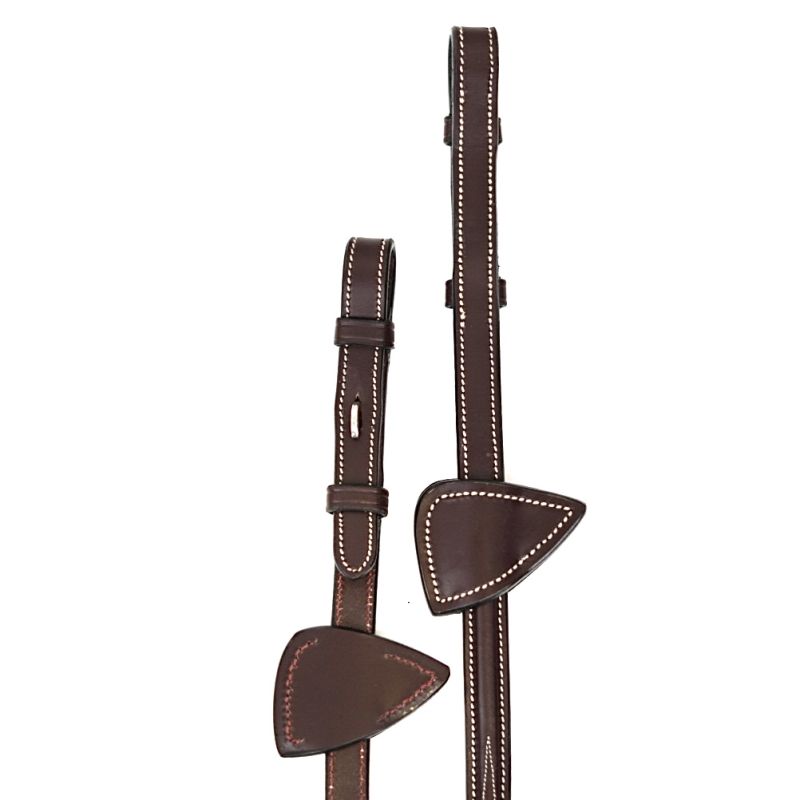 Rubber Reins 1-2 with 7 leather loops - D Collection