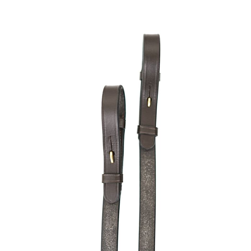 Leather reins with stoppers