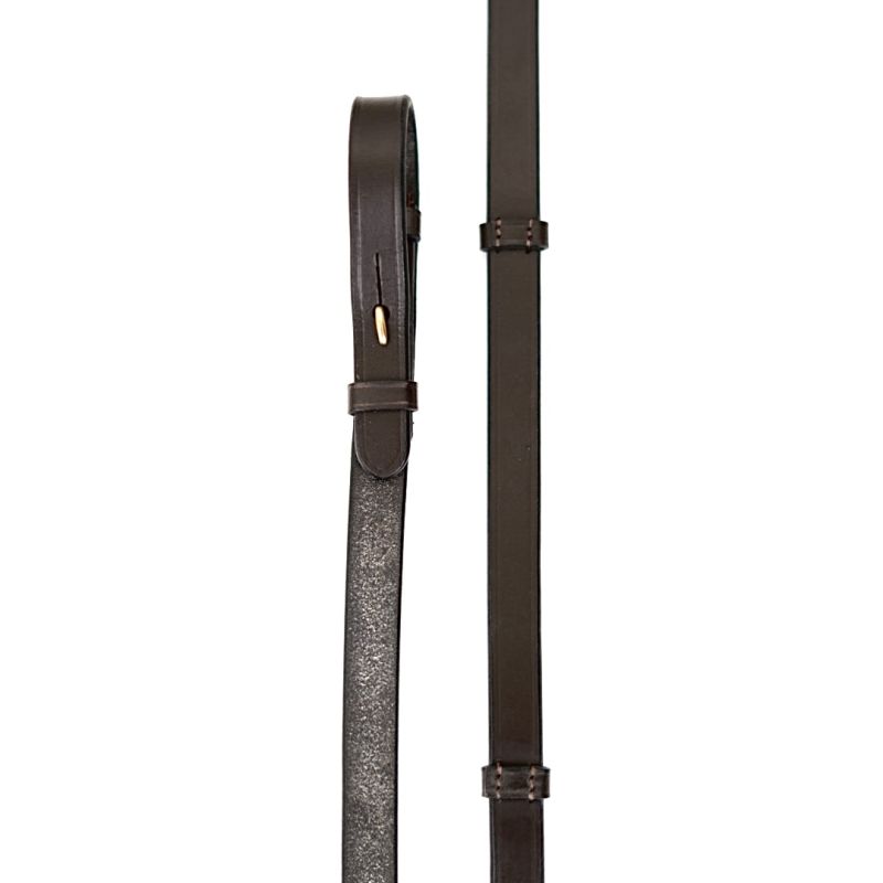 Leather reins with stoppers