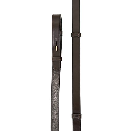 Leather reins with stoppers