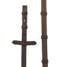 Soft rubber reins + Leather loops