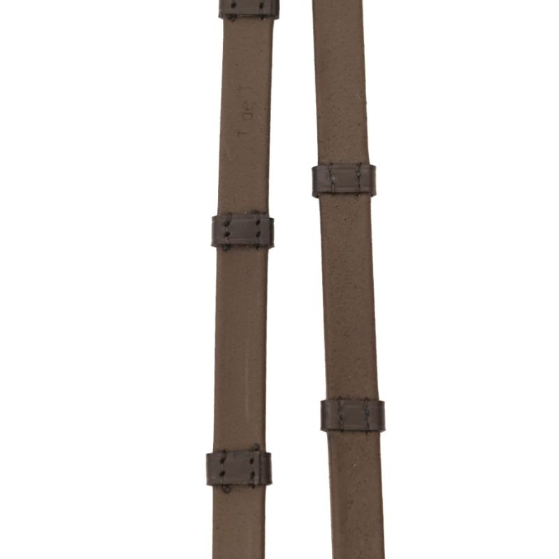 Soft rubber reins + Leather loops