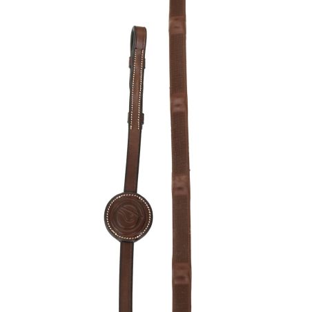 Soft rubber reins with Trust stoppers and spikes