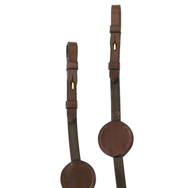 Soft rubber reins with Trust stoppers and spikes
