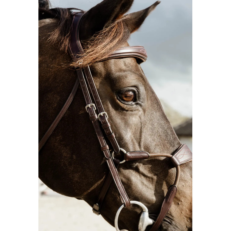 Elastic Hybrid Noseband Bridle - New English - Dy'on