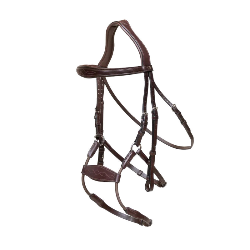 Elastic Hybrid Noseband Bridle - New English - Dy'on