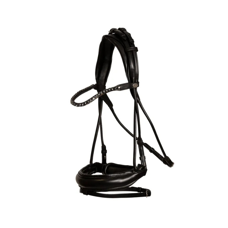 Bridle Round with Large Noseband - Soft Leather Collection - Dy'on