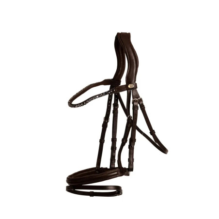 Medium Flash Noseband Bridle - Soft Leather Collection - Dy'on