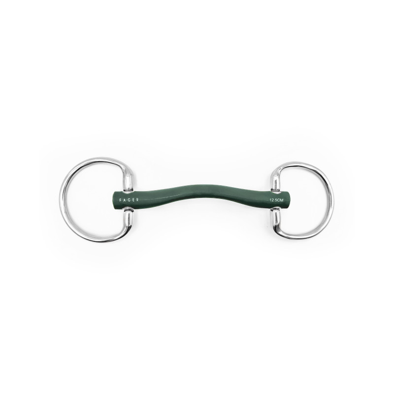 Andrea Rubber bit Eggbutt - Fager| Mors & More