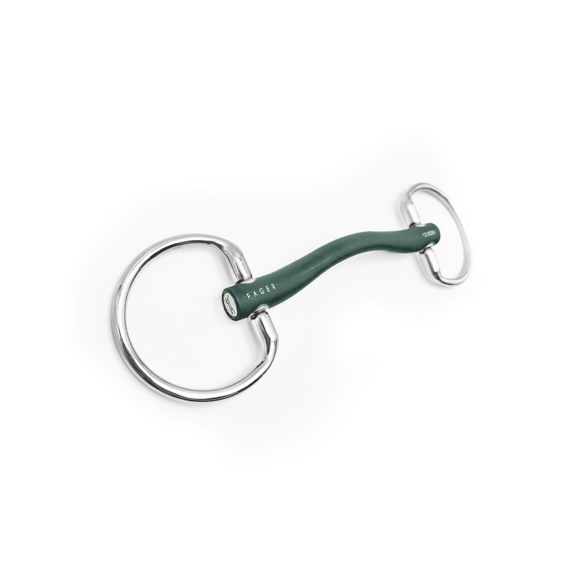 Andrea Rubber bit Eggbutt - Fager| Mors & More