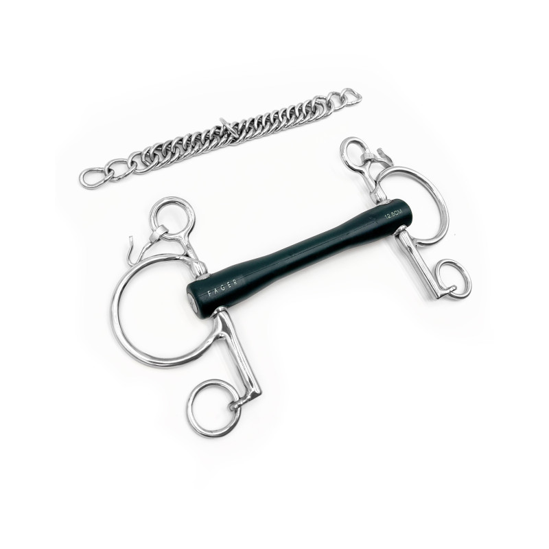 Nicole Rubber bit baby Pelham - Fager | Mors & More