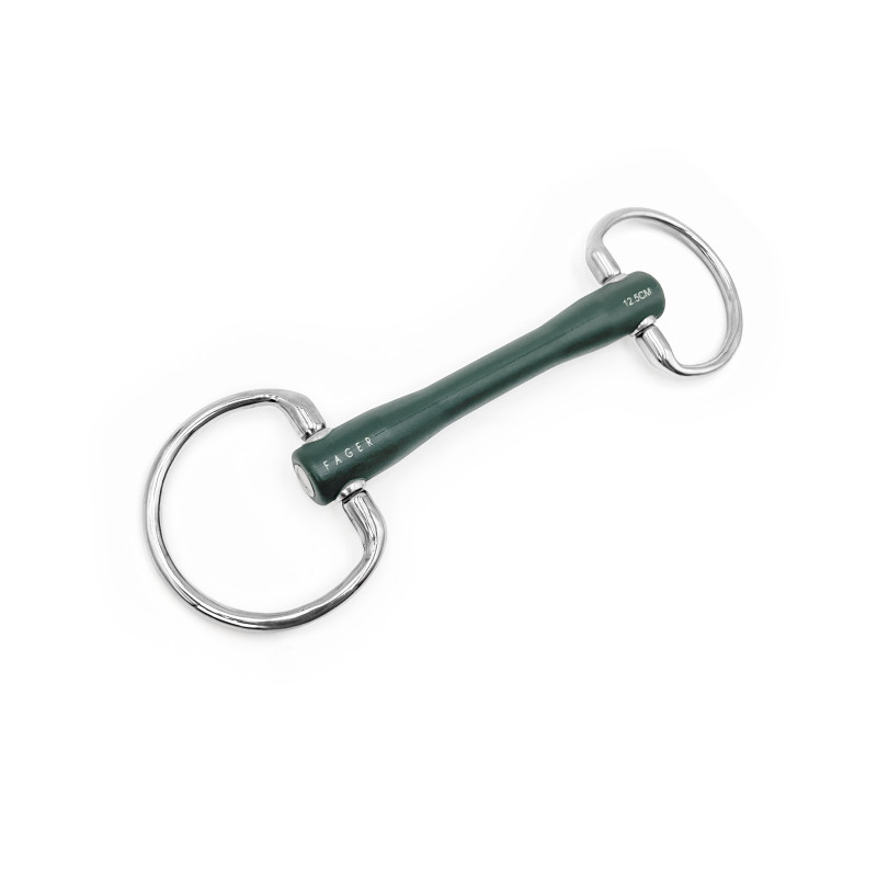 Nicole Rubber bit eggbutt - Fager | Mors & More