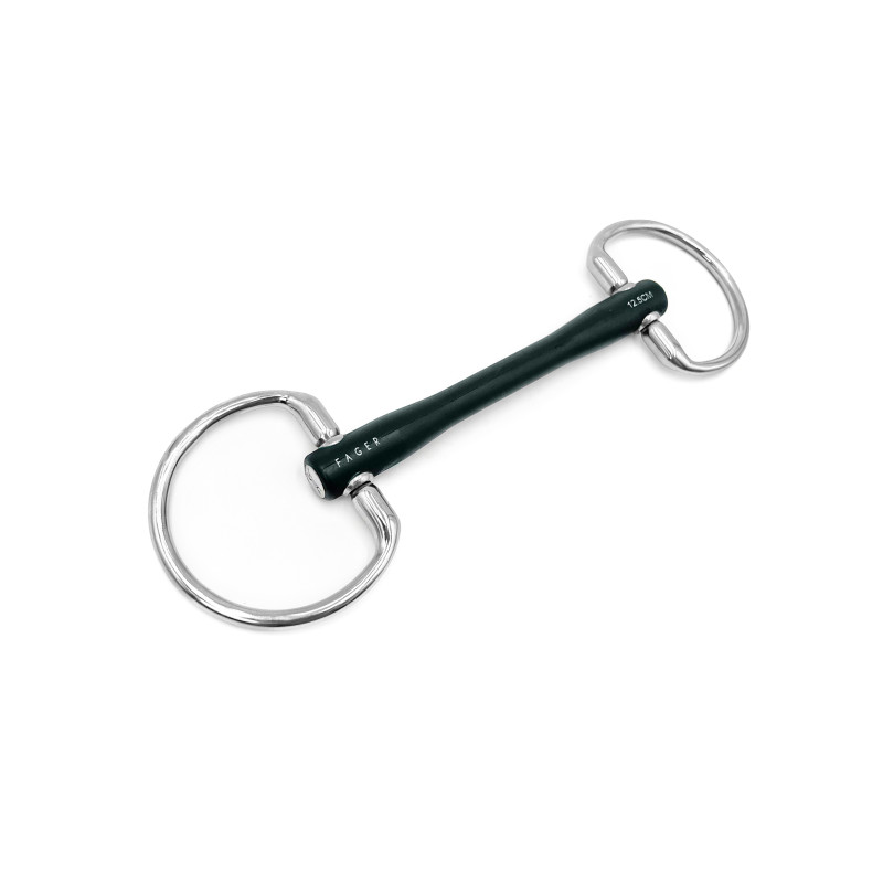 Nicole Rubber bit eggbutt - Fager | Mors & More