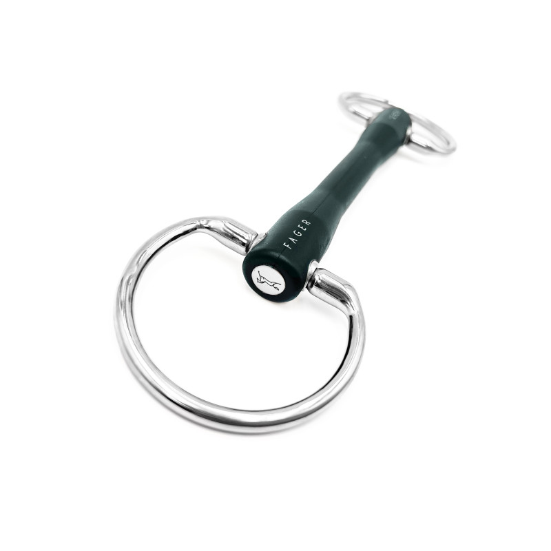 Nicole Rubber bit eggbutt - Fager | Mors & More
