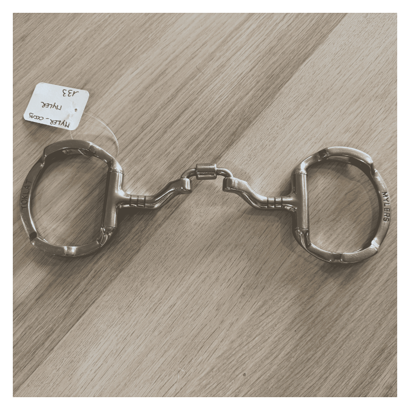 Eggbutt with Hooks and Correctional Ported Barrel Used - Myler| Mors & More