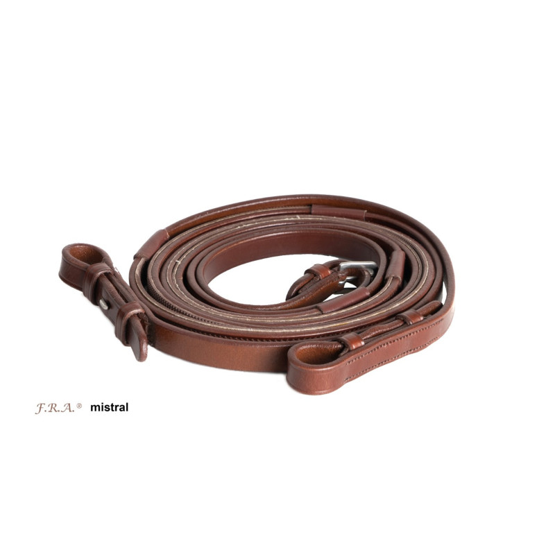 Reins hunter leather grip Mistral - F.R.A | M&M