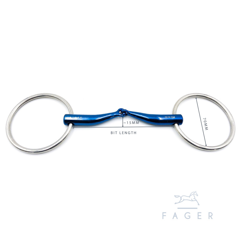 Mors FANNY 2 anneaux simple brisure réversible - Fager | M&M