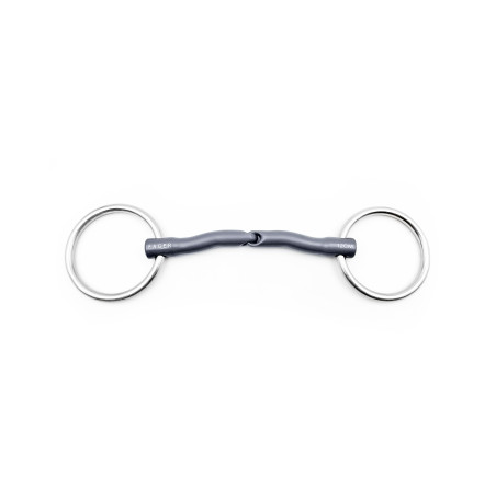 Mors de filet de bride Jasmine 2 anneaux simple brisure - Fager | M&M