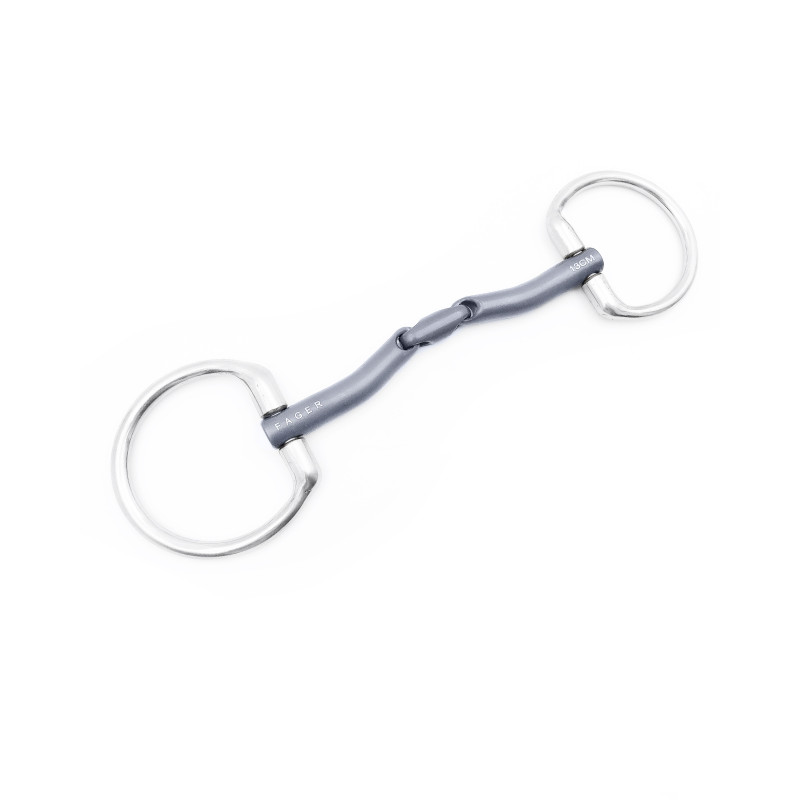 Mors filet de bride Mary à olives double brisure - Fager | M&M Mors filet de bride Mary à olives double brisure - Fager | M&M