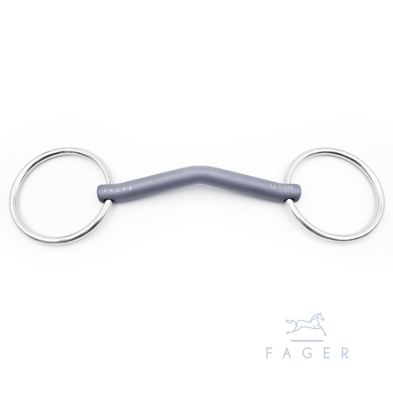Sara Titanium Loose Rings tongue port - Fager | Mors & More Sara Titanium Loose Rings tongue port - Fager | Mors & More