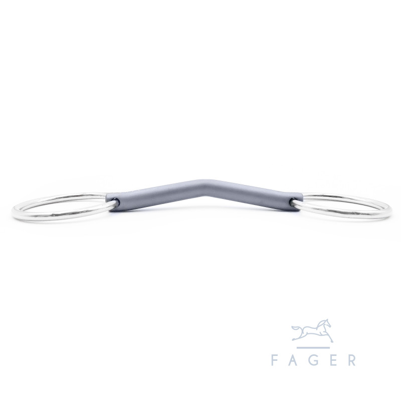 Mors SARA 2 anneaux droit avec passage de langue - Fager | M&M Mors SARA 2 anneaux droit avec passage de langue - Fager | M&M
