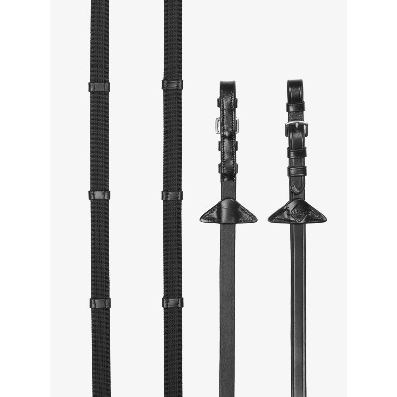 Rênes Continental tissus grip avec 5 arrêtoirs - Lemieux | Mors & More Rênes Continental tissus grip avec 5 arrêtoirs - Lemieux | Mors & More