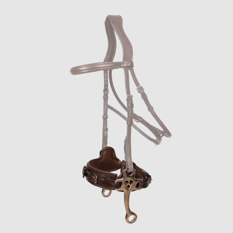 Hackamore nez cuir New English - Dyon | Mors & More