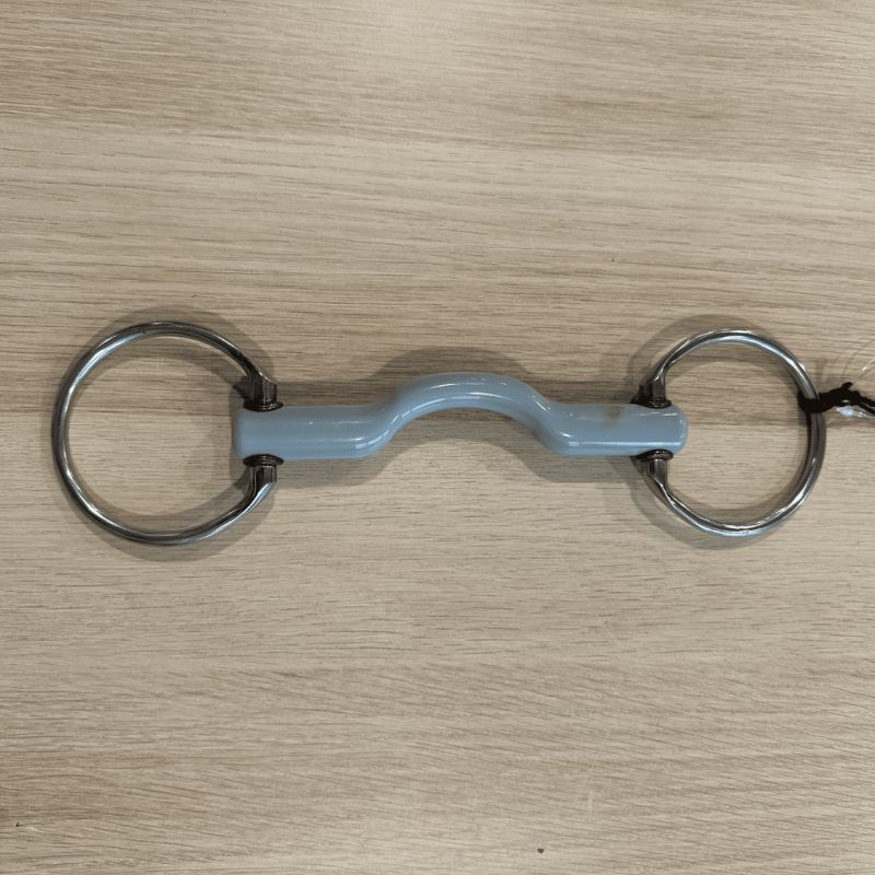 Eggbutt Snaffle With Tongue Port Bit used - Beris