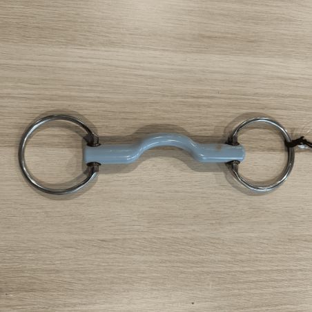 Eggbutt Snaffle With Tongue Port Bit used - Beris
