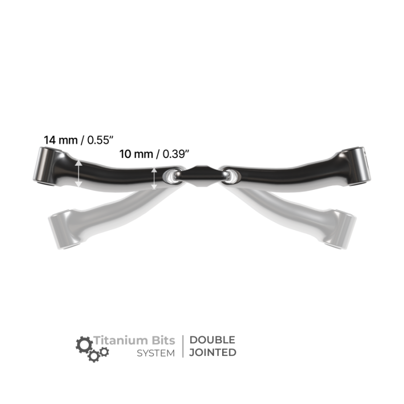 Mouthpiece for Winderen bit double  jointed Titanium - Winderen | Mors & More
