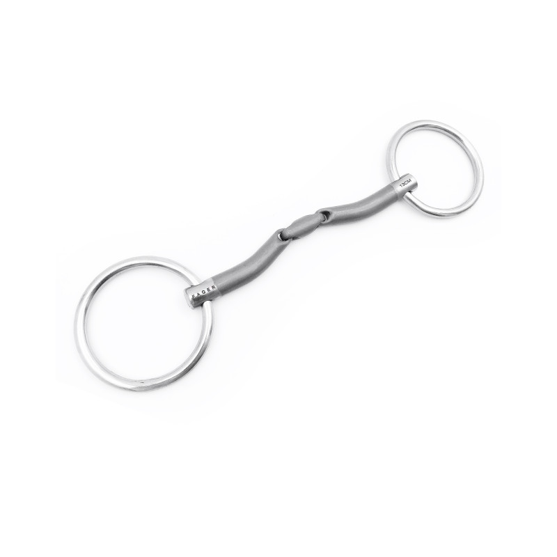 Mors de filet de bride Milton double brisure Fager | M&M