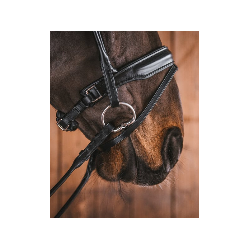 Mors de filet de bride Milton olive double brisure Fager