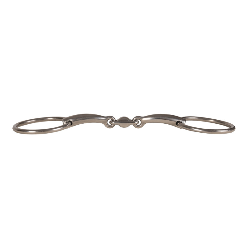 Snaffle double  Jointed Loose Ring