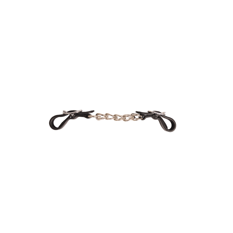 Curb chain big links and leather straps - New English - Dyon | Mors & More