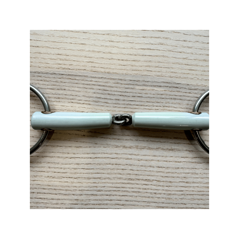 Mors filet de bride 2 anneaux simple brisure en résine d'occasion - Beris| Mors & More