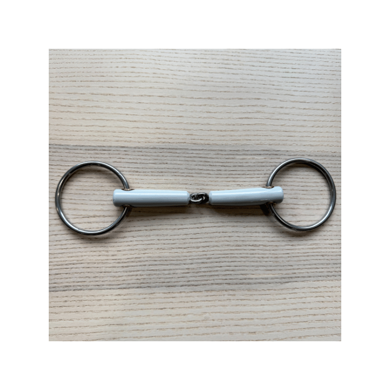 Mors filet de bride 2 anneaux simple brisure en résine d'occasion - Beris| Mors & More