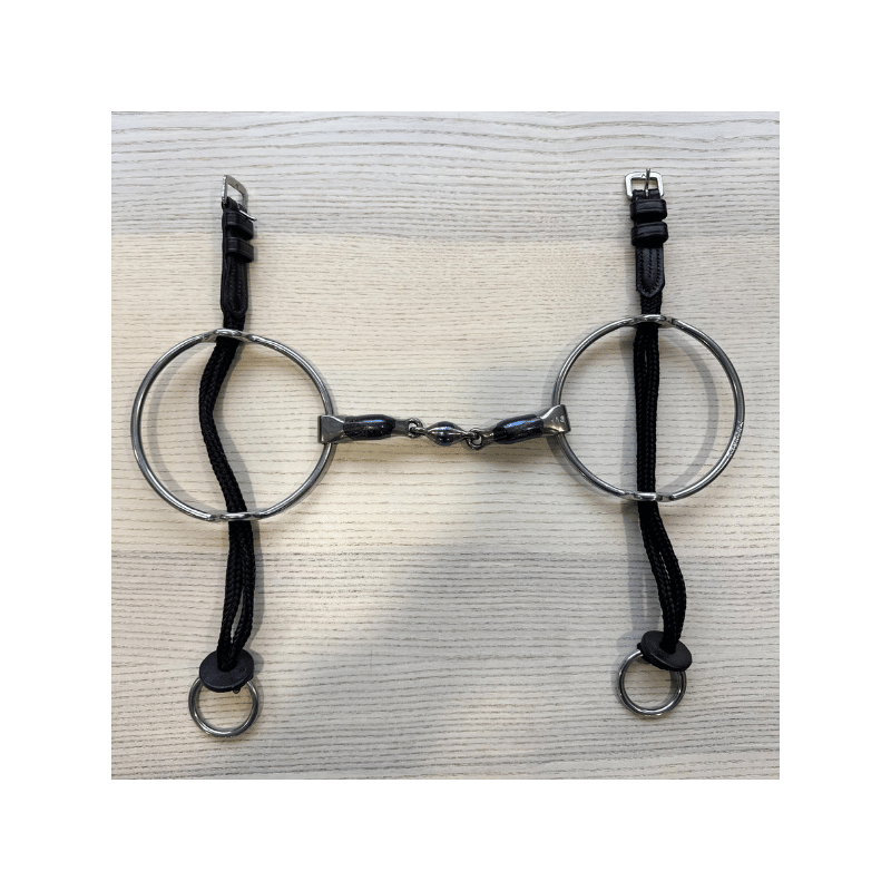 Mors releveur grands anneaux double brisure elliptical d'occasion - Bombers| Mors & More