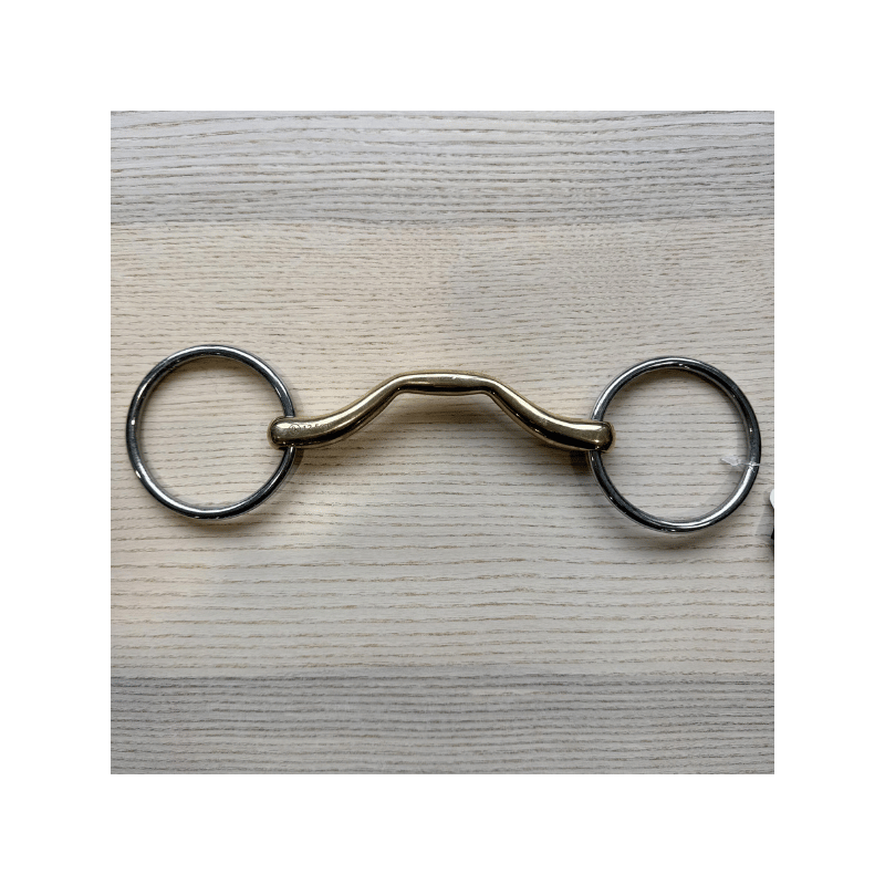 Mors 2 anneaux droit à passage de langue soft contact d'occasion - BR| Mors & More