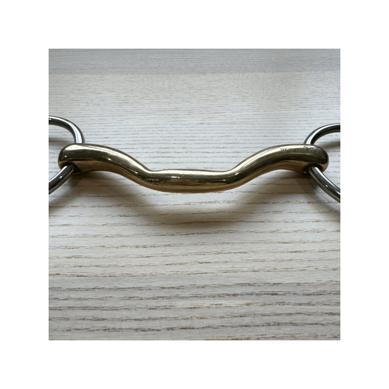 Mors 2 anneaux droit à passage de langue soft contact d'occasion - BR| Mors & More