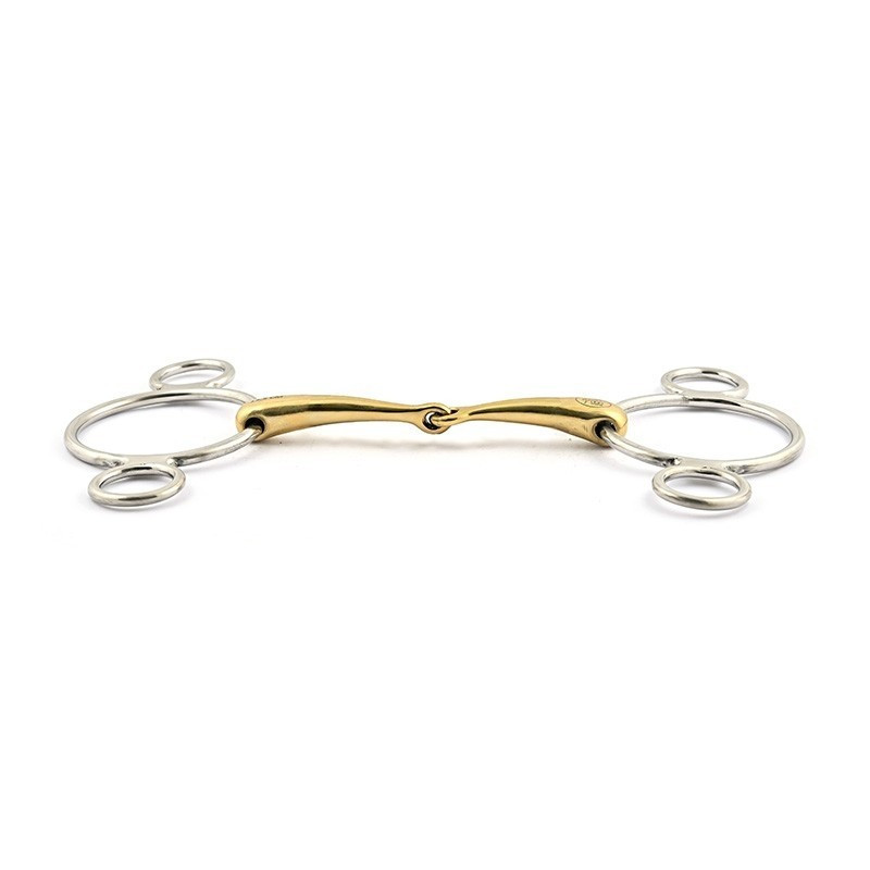 3 rings thin single jointed bit - Jump'in | Mors & More