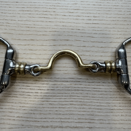 Eggbutt Gag bit with roller and high port used - Jump'in | Mors & More